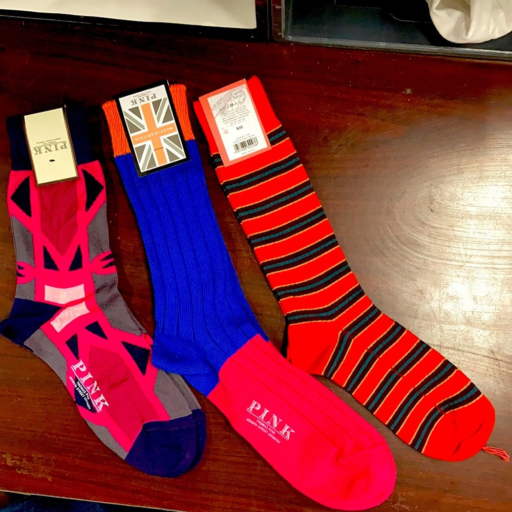Thomas Pink Socks- 3 Pairs